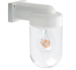 Applique de salle de bain, Light.o.004, blanc, verre opalin Glass 004, IP54, L10cm, H20,4cm - Zangra