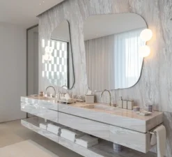 Applique de salle de bain, Perlez Clip 2.0, blanc, IP44, LED, dim, 3000K, 630 lm, Ø16cm, H8cm - Wever&Ducré