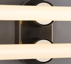 Applique de salle de bain, Valencia Double, argent antique, L8,5cm, H16cm - Mullan Lighting