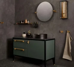 Applique de salle de bain, Caged wet, large, laiton, IP44, L18cm, H48,8cm - Buster & Punch