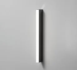 Applique de salle de bain, Slat, noir, IP44, LED, dim, 2700K, 550 lm, L3cm, H60cm - Decor Walther