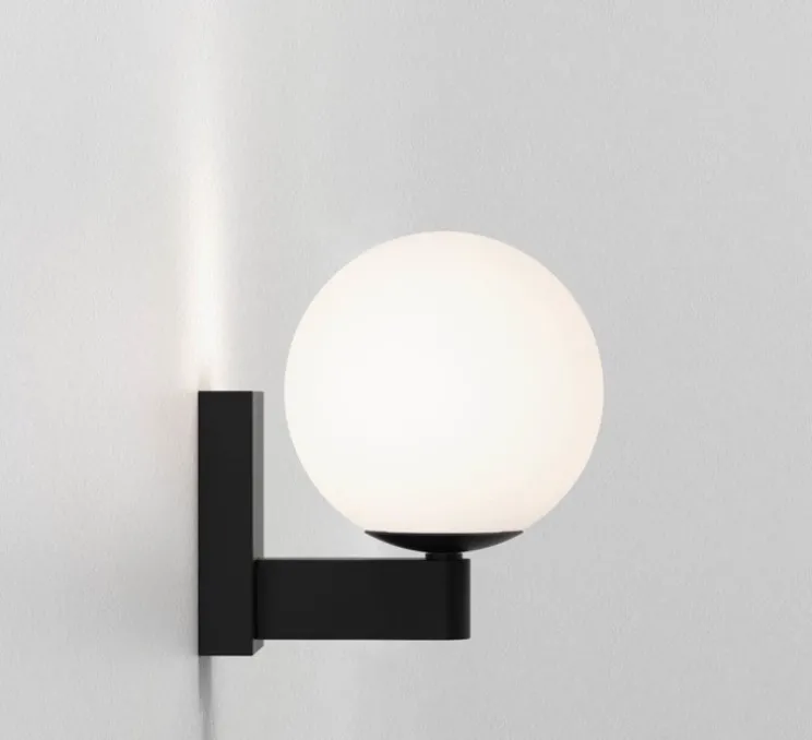 Applique de salle de bain, Sagara, noir mat, IP44, L12cm, H15,5cm - Astro Lighting