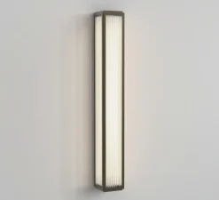 Applique de salle de bain, Boston 600, bronze, IP44, LED, 3000K, 780 lm, Ø8cm, H61cm - Astro