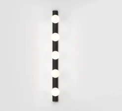 Applique de salle de bain, Cabaret 5 II, noir mat, IP44, cm, L70cm, H6,5cm - Astro