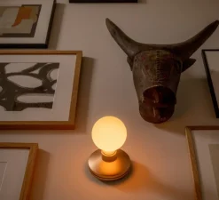 Applique de salle de bain, Bee, or givré, IP65, Ø12cm, H18cm - Humble