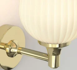 Applique de salle de bain, Liberty, laiton poli, IP44, L12,4cm, H23,5cm - Astro