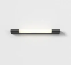 Applique de salle de bain, Palermo 600 LED, noir mat, IP44, LED, 3000K, 346lm, L60cm, H60cm - Astro Lighting