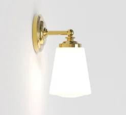 Applique de salle de bain, Anton, laiton poli, IP44, L11cm, H21,5cm - Astro