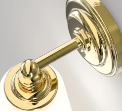 Applique de salle de bain, Anton, laiton poli, IP44, L11cm, H21,5cm - Astro