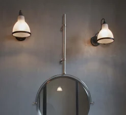 Applique de salle de bain, Lampe Gras N°304 Bathroom CLII, noir et blanc, L14,6cm, H15cm - DCW