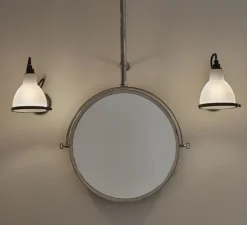 Applique de salle de bain, Lampe Gras N°304 Bathroom CLII, noir et blanc, L14,6cm, H15cm - DCW