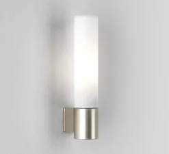 Applique de salle de bain, Bari, nickel mat, IP44, L4cm, H20cm - Astro Lighting
