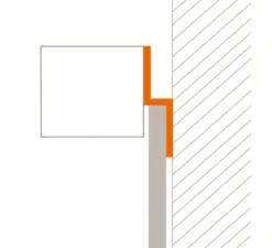 Applique de salle de bain avec fixation miroir, Box 1-25 N, chrome, LED, L25cm, H5cm - Decor Walther