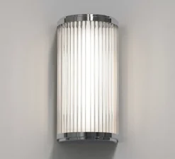 Applique de salle de bain, Versailles 250, chrome poli, IP44, LED, dim, phase-cut, 3000K, 320lm, L12,5cm, H25cm - Astro