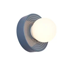 Applique de salle de bain, Alicia, denim, IP44, L22cm, H22cm-Elements lighting