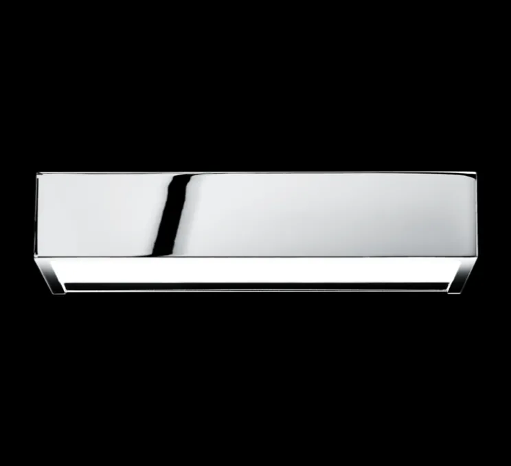 Applique de salle de bain, Box 15 N, chrome, LED, 2700K, 2440lm, L15cm, H5cm, IP44 - Decor Walther