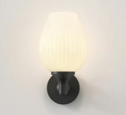 Applique de salle de bain, Liberty, noir mat, IP44, L12,4cm, H23,5cm - Astro