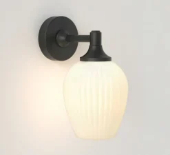 Applique de salle de bain, Liberty, noir mat, IP44, L12,4cm, H23,5cm - Astro