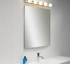 Applique de salle de bain, Cabaret 5 II, chrome poli, IP44, L70cm, H6,5cm - Astro