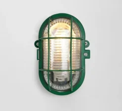 Applique de salle de bain, light.o.131, vert, IP54, L12,5cm, H17cm - Zangra