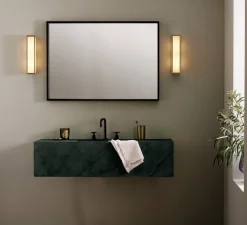 Applique de salle de bain, Salerno LED 350, noir texturé, IP44, LED, 3000K, 448lm, Ø8cm, H35cm - Astro
