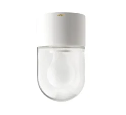 Applique de salle de bain, IP54, Glass 002, blanc, verre clair, Ø8,5cm, h14,9cm - Zangra