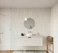 Applique de salle de bain, Perlez Clip 1.0, blanc, IP44, LED, dim, 3000K, 550 lm, Ø13cm, H6,5cm - Wever&Ducré