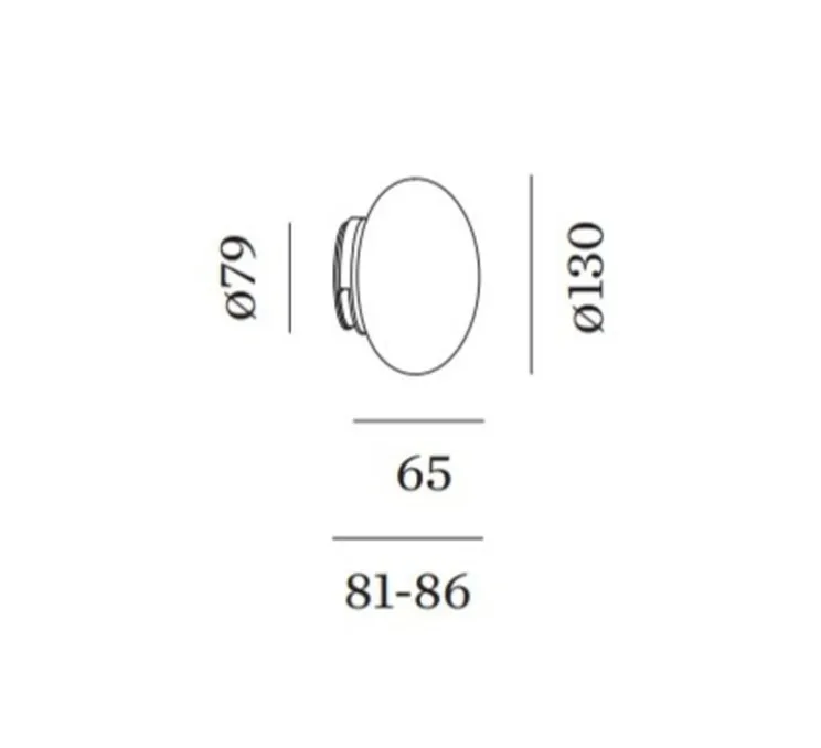 Applique de salle de bain, Perlez Clip 1.0, blanc, IP44, LED, dim, 3000K, 550 lm, Ø13cm, H6,5cm - Wever&Ducré