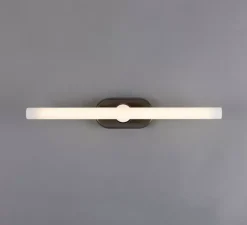 Applique de salle de bain, Valencia Single, argent antique, L16cm, H8,5cm - Mullan Lighting