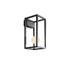 Applique d'extérieur, Abachina, noir, IP44, LED, 3000k, 410 lm, L14cm, H32cm - Karman