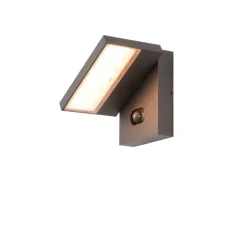 Applique d'extérieur, Abridor, anthracite, IP65, LED, 2200-2700K, 650 lm, L17,2cm, H16,8cm - SLV