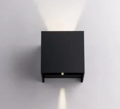 Applique d'extérieur, Alfa, anthracite, IP54, LED, 3000-4000K, 1800 lm, L12cm, H12cm - Nedgis