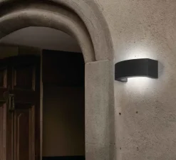 Applique d'extérieur, Ancora, noir, IP44, L26cm, H9cm - FARO