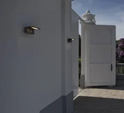 Applique d'extérieur, Angolux Sensor, anthracite, IP44, LED, 3000K, 750 lm, L17cm, H8,5cm - SLV