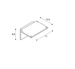 Applique d'extérieur, Angolux Sensor, anthracite, IP44, LED, 3000K, 750 lm, L17cm, H8,5cm - SLV