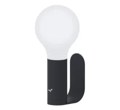 Applique d'extérieur, APLÔ, carbone, IP54, LED, 70lm, 3000 à 6000K, Ø16,5cm, H36cm - FERMOB