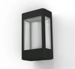 Applique d'extérieur, Applique Tétra N°1, Gris anthracite, IP65, L17cm, H30cm - Roger Pradier