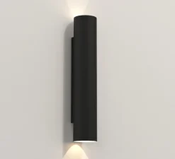 Applique d'extérieur, Ava 400, noir texturé, IP44, L7,5cm, H40cm - Astro