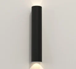 Applique d'extérieur, Ava 400, noir texturé, IP44, L7,5cm, H40cm - Astro