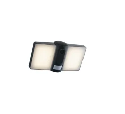 Applique d'extérieur avec caméra de surveillance intégrée, Vysor, anthracite, IP54, LED, 4000K, 2640 lm, L26,5cm, H13,2cm - Nedgis