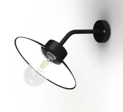 Applique d'extérieur, Belcour N° 8, verre clair, noir foncé, IP44, L32cm, H29,5cm - Roger Pradier