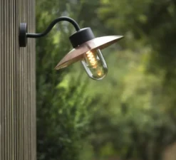 Applique d'extérieur, Belcour N°1, cuivre, IP44, L32cm, H26,7cm - Roger Pradier