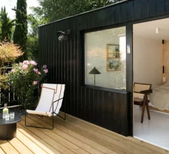 Applique d'extérieur, Belcour, modèle n°1, noir, IP44, L32cm, H26,7cm - Roger Pradier