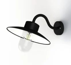 Applique d'extérieur, Belcour, modèle n°1, noir, IP44, L32cm, H26,7cm - Roger Pradier