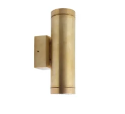 Applique d'extérieur bidirectionnelle, Light.o.109, laiton, IP64, L6cm, H20cm - Zangra