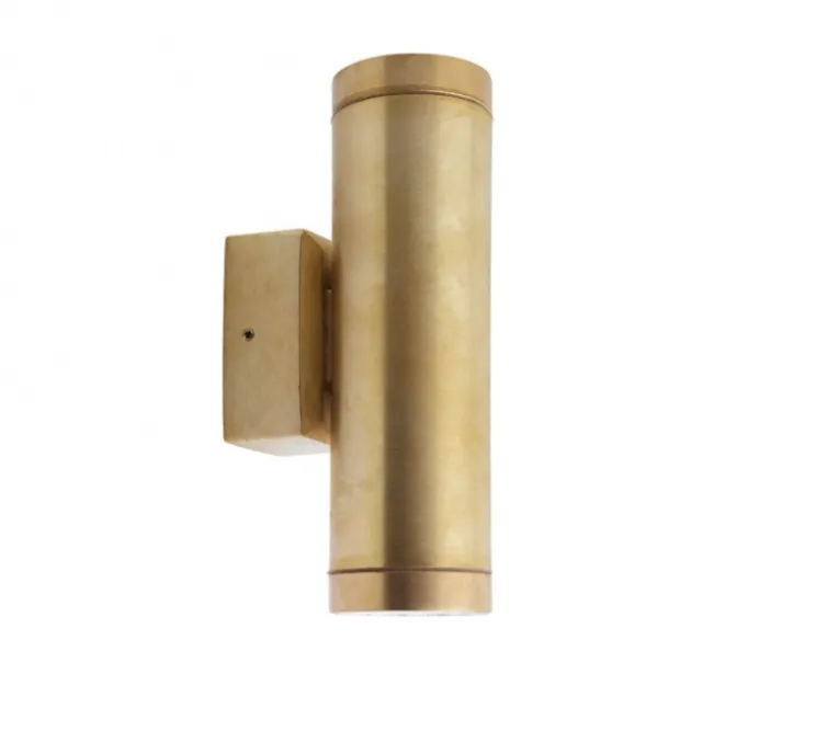 Applique d'extérieur bidirectionnelle, Light.o.109, laiton, IP64, L6cm, H20cm - Zangra