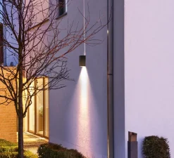 Applique d'extérieur, Big Theo Beam Up/Flood Down, anthracite, IP44,LED, 3000K, 2000+130lm, L13,5cm, H29cm - SLV