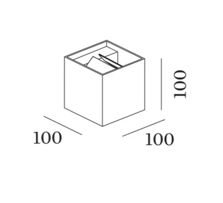 Applique d'extérieur, Box outdoor 2.0, blanc, IP65, LED, dim, 2700K, 880 lm, Ø10cm, H10cm - Wever&Ducré