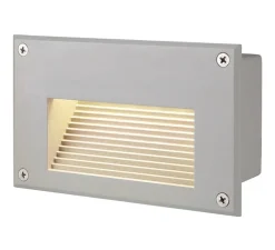 Applique d'extérieur, Brick Downunder, gris argent, IP54, LED, 3000K, 30lm, L17cm, H10,5cm - SLV