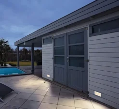 Applique d'extérieur, BRICK, noir, IP65, LED, 3000K, 950 lm, L21cm, H9,1cm - SLV